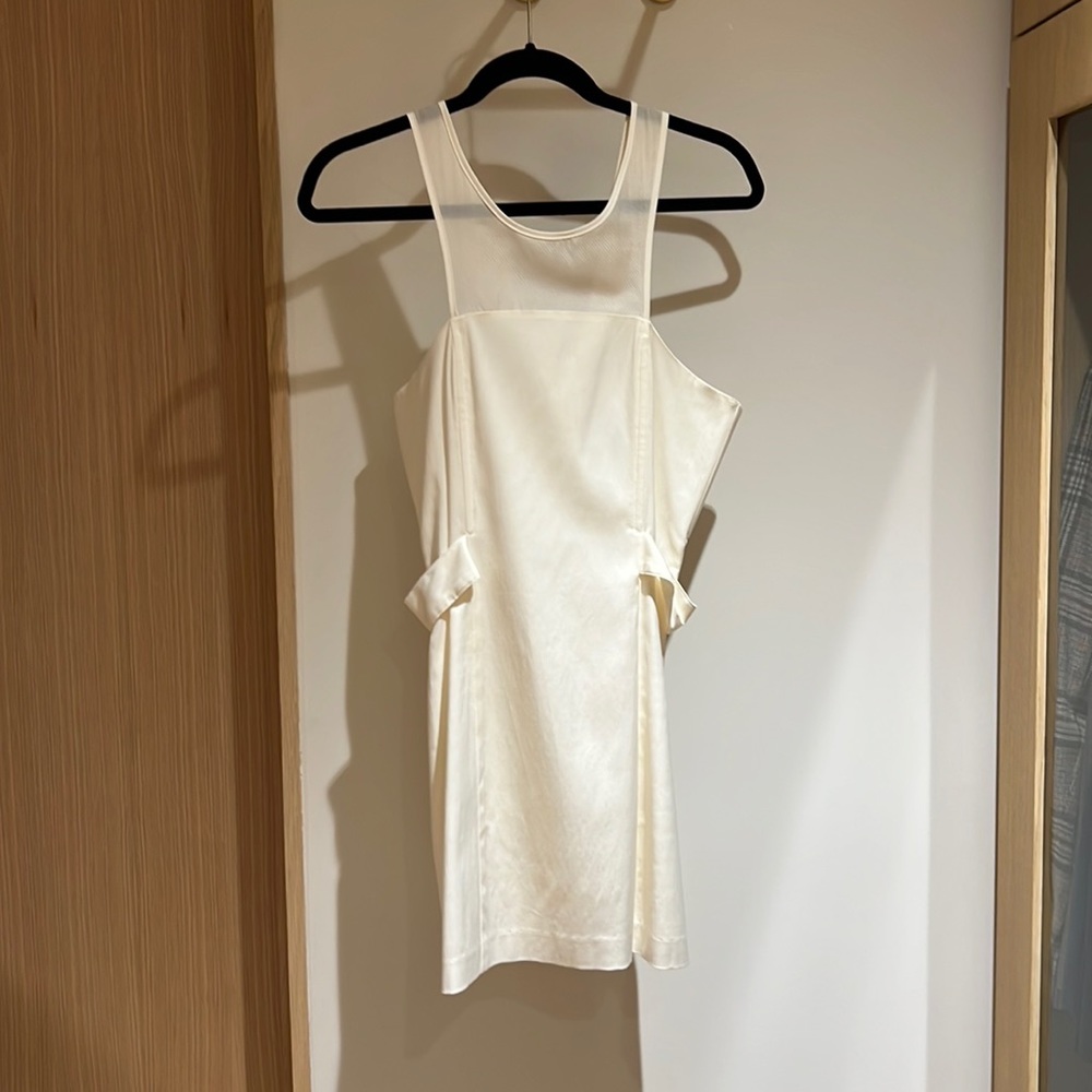 Stylish cream colored MASON brand summer dress.